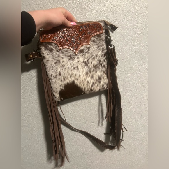 Myra Bag Handbags - Myra leather fringe crossbody bag